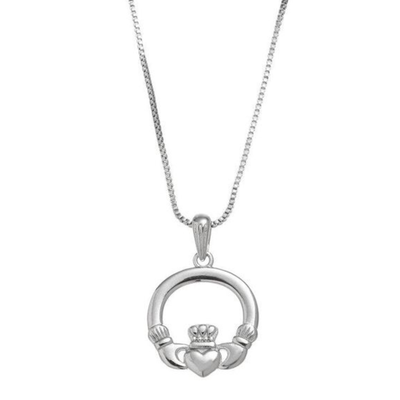 Sterling Silver Claddagh necklace